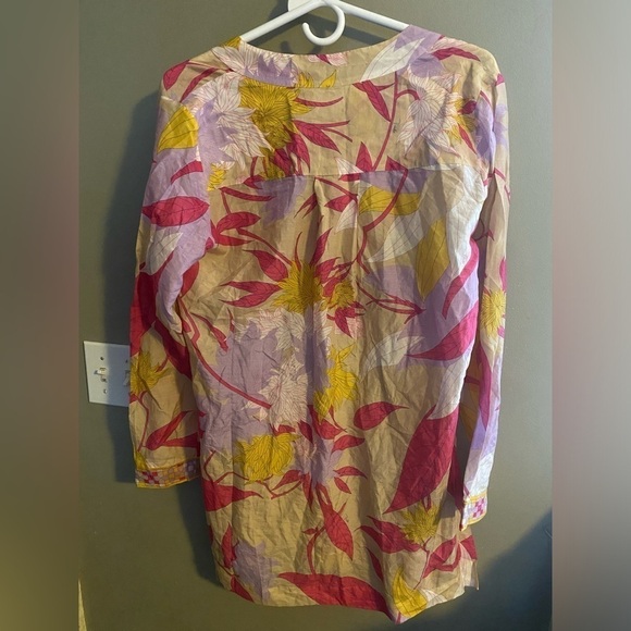 EMILIO PUCCI 2000's Y2K Vintage 70’s Floral Print Tunic 🌸 Size 4 - Picture 7 of 10